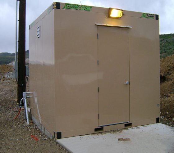 Data cubes can be designed without windows or glass door panels for minimized exposure to harsh elements.