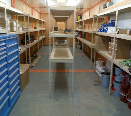 Xtreme Cubes provide spacious storage for parts and tools.