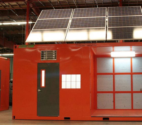 Solar panels can be fitted to Xtreme Cubes, minimizing reliance on exiting power to the site.