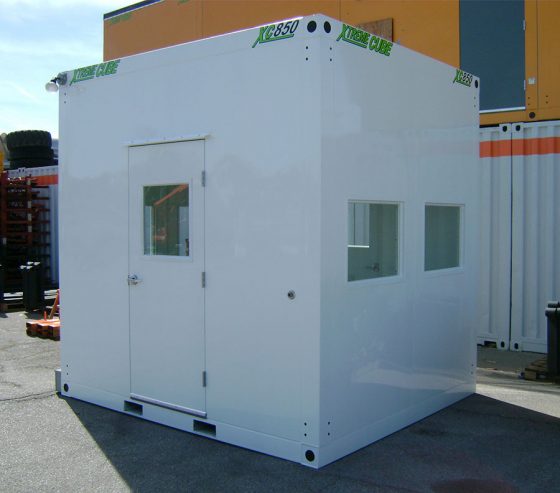 Gatehouses are highly portable and can be repositioned around site perimeters as required using a forklift.