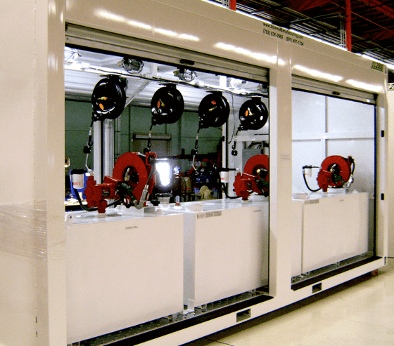 Xtreme Cube lube facilities can be custom-built to meet the exact needs of the job.