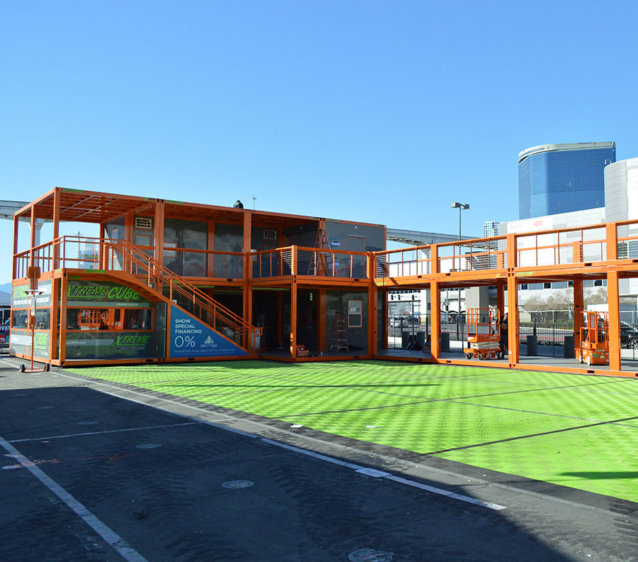 Multi-story booths can be configured to make the use of the booth space in outdoor or indoor locations.