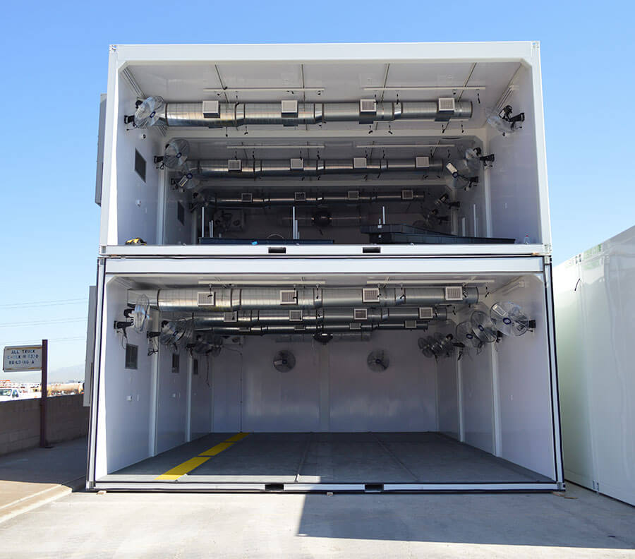 Cultivation Cubes can be stacked to form multi-story facilities, maximizing production on a limited footprint.