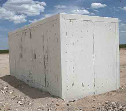 A protected Xtreme Cube shown after an explosion